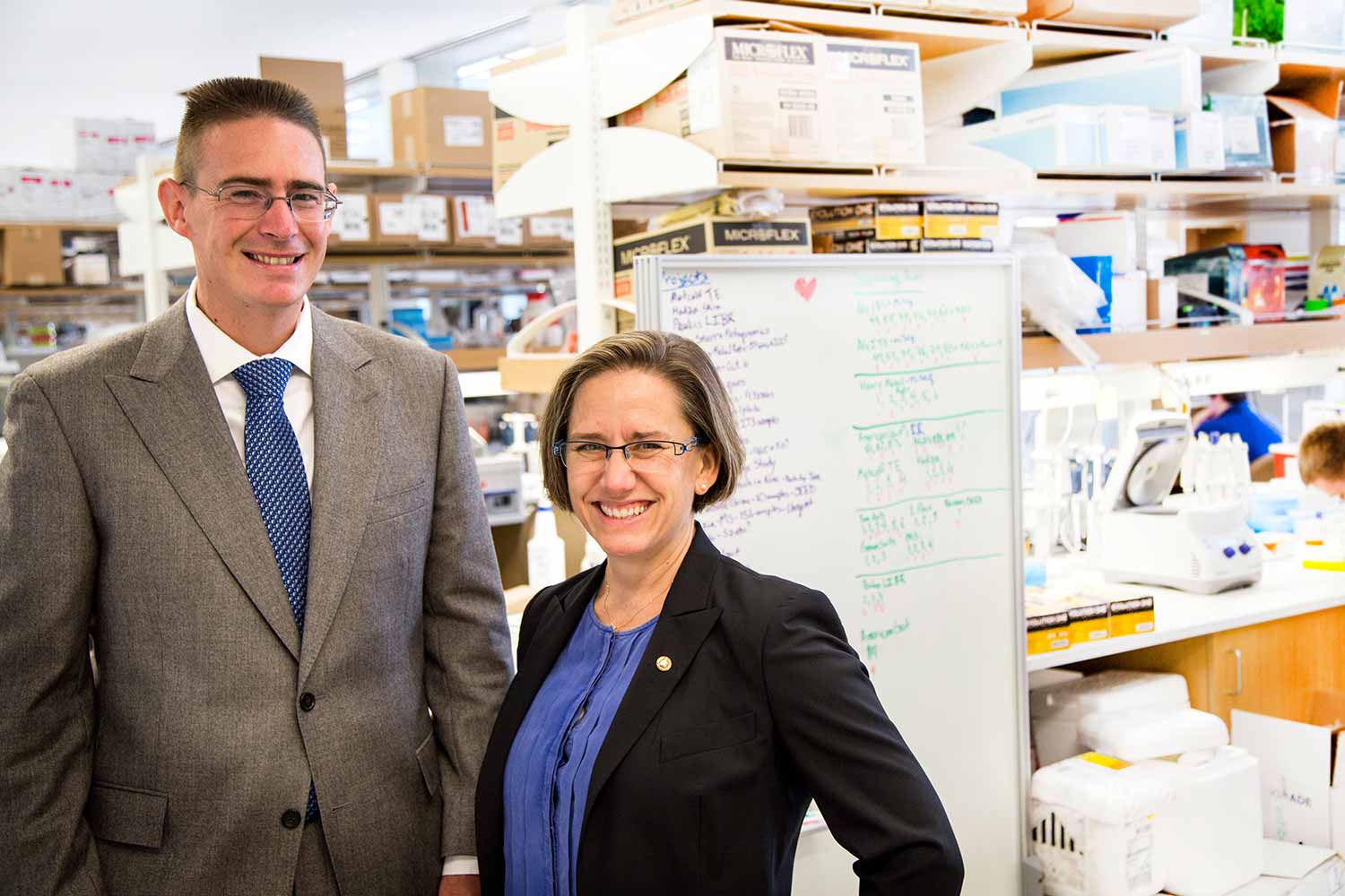Rob Knight, Ph.D., and Kit Pogliano, Ph.D.