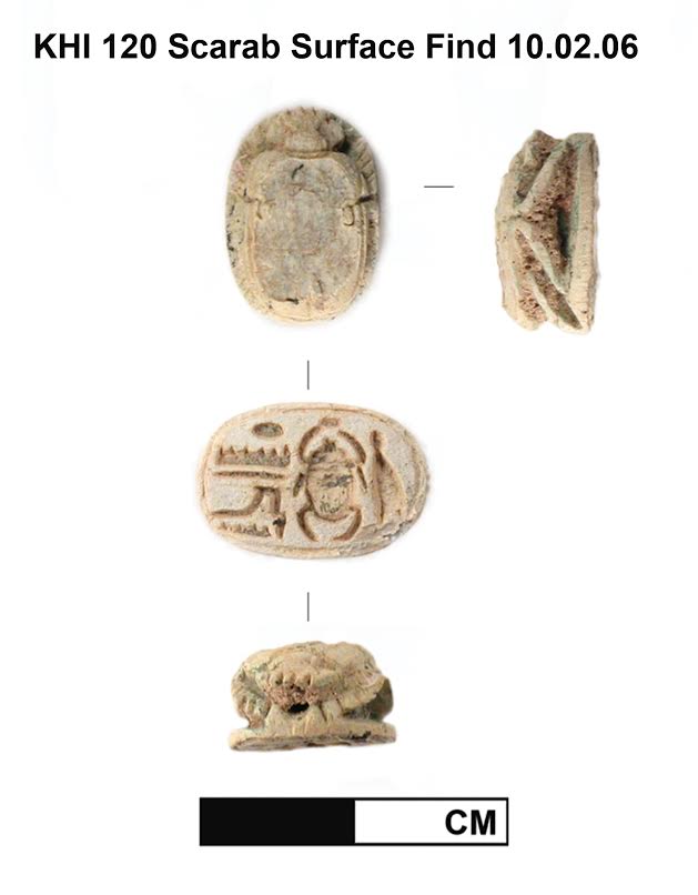 Detail of scarab bearing the name of Sheshonq I