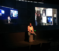 Deborah Forster in the Vroom during GLIF telemed demo