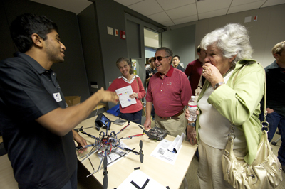 Visitors at Calit2's 10th anniversary