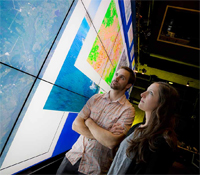 FISP scholar Michael Davidson with fellow Ph.D. student Sara Kerosky