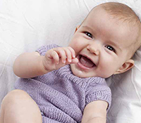 Baby smiling