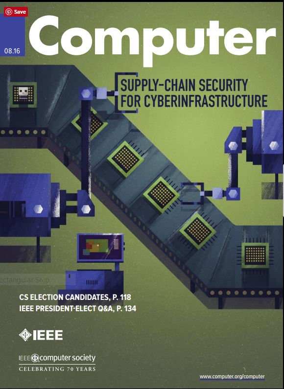 Cover of IEEE Computer, August 2016 edition