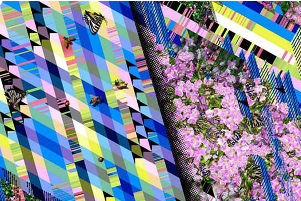 Surface detail of untitled architectural installation (2014). Image by Elena Manferdini