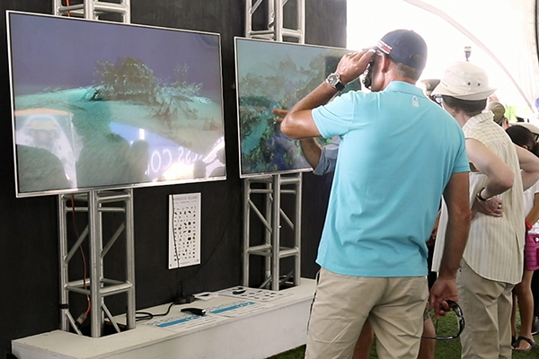 Display of Bermuda 100 shipwrecks in 3D in America