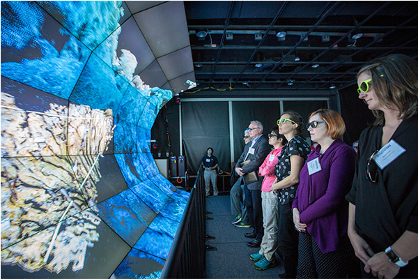 Participants in NOEF experience a demo of "WAVELab Underwater Photogrammetry: Point-Based Visual Ana