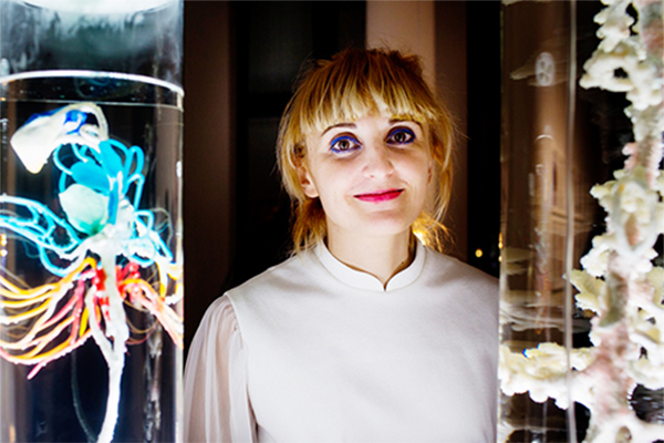 Pinar Yoldas and her artworks that form the basis of "An Ecosystem of Excess".