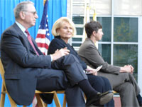 Jacobs with Chancellor Fox