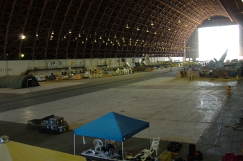 Rough & Ready inside hangar