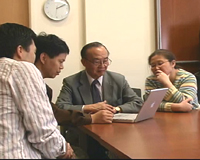 Shu with Students