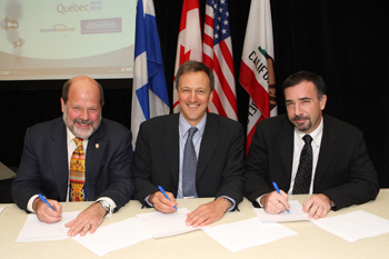 MoU signing ceremony in Montreal - Canada-U.S.