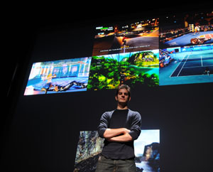 Mike Toillion, with images from his 4K digital video, "Beatbox360"