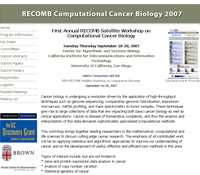 Computational Cancer Biology Workshop