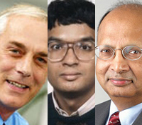 (l-r) Roberto Padovani, Nambi Seshadri, A. Paulraj