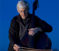 Mark Dresser at the last Inspiraling on the Calit2 stage in June 2010