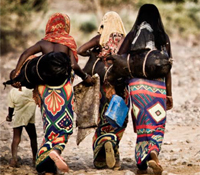 Young girls from the Afar region of Ethiopia