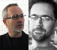 Gregory Sholette (left) and Ian Alan Paul, artists