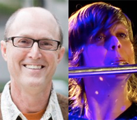 Composer Rand Steiger and flutist Claire Chase
