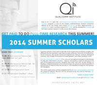 Summer Scholars Program Information Session 1