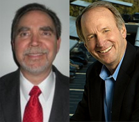 Bill Torre (left) and Byron Washom