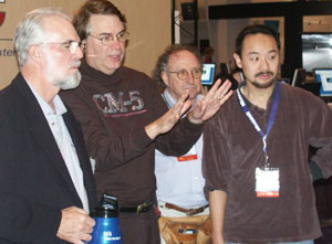 Larry Smarr, Mark Ellisman and Jason Leigh